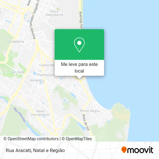 Rua Aracati mapa