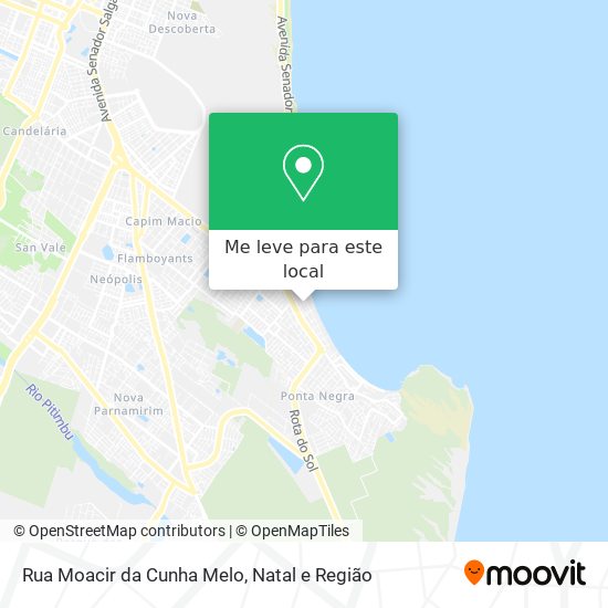 Rua Moacir da Cunha Melo mapa