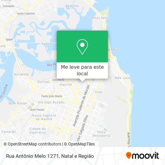 Rua Antônio Melo 1271 mapa
