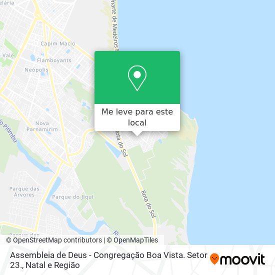 Assembleia de Deus - Congregação Boa Vista. Setor 23. mapa