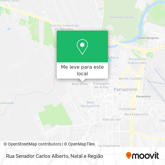 Rua Senador Carlos Alberto mapa