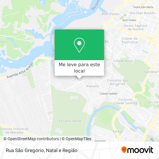 Rua São Gregório mapa