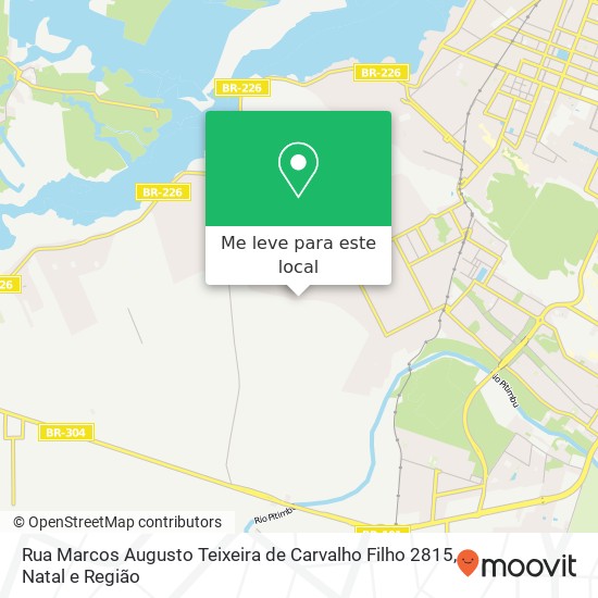 Rua Marcos Augusto Teixeira de Carvalho Filho 2815 mapa