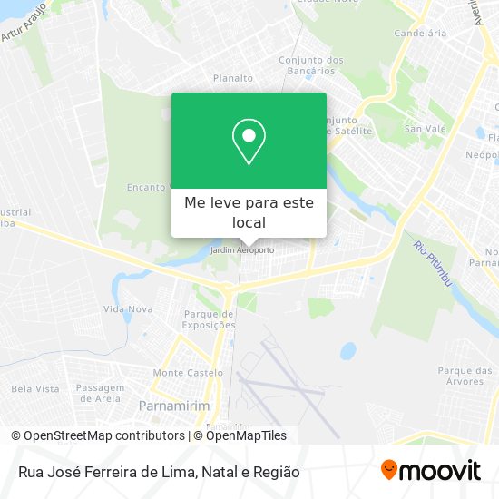 Rua José Ferreira de Lima mapa