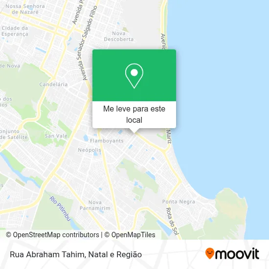 Rua Abraham Tahim mapa