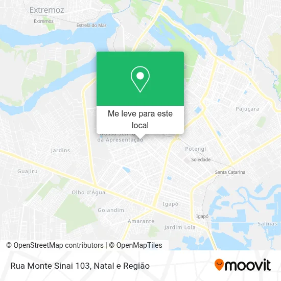 Rua Monte Sinai 103 mapa