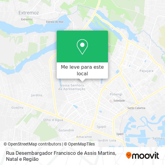 Rua Desembargador Francisco de Assis Martins mapa