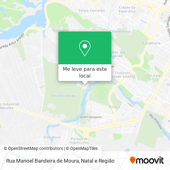 Rua Manoel Bandeira de Moura mapa
