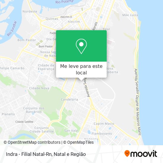 Indra - Filial Natal-Rn mapa