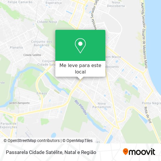 Passarela Cidade Satélite mapa