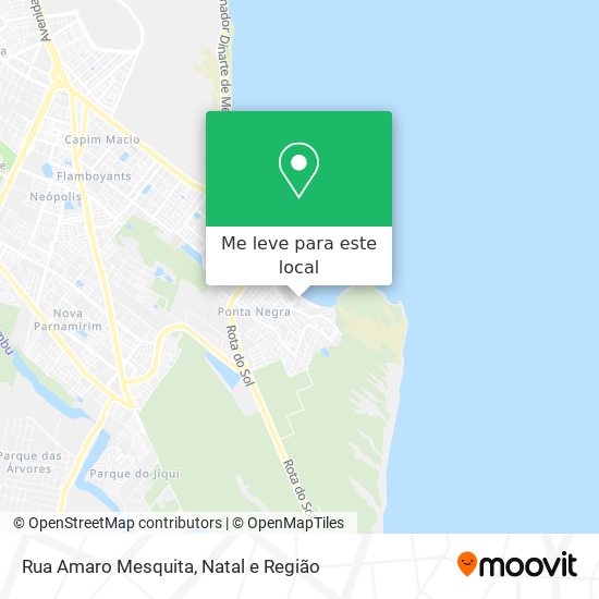 Rua Amaro Mesquita mapa