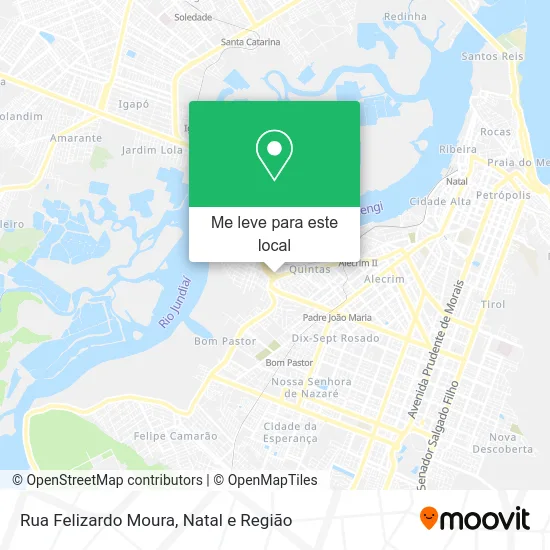 Rua Felizardo Moura mapa