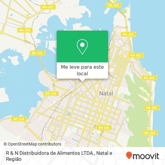 R & N Distribuidora de Alimentos LTDA. mapa
