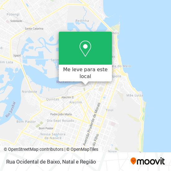 Rua Ocidental de Baixo mapa