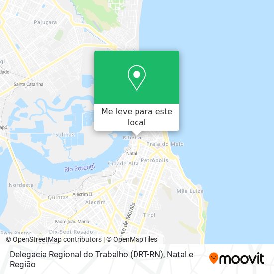 Delegacia Regional do Trabalho (DRT-RN) mapa