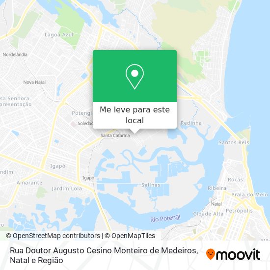 Rua Doutor Augusto Cesino Monteiro de Medeiros mapa