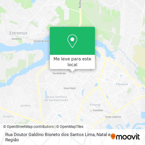 Rua Doutor Galdino Bisneto dos Santos Lima mapa