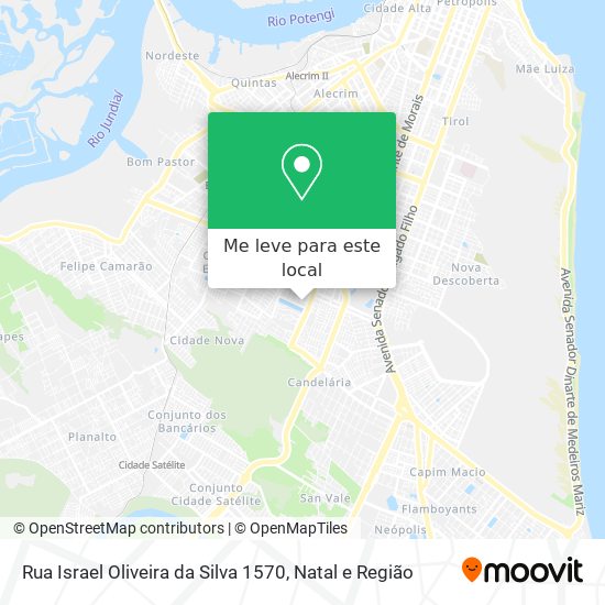 Rua Israel Oliveira da Silva 1570 mapa