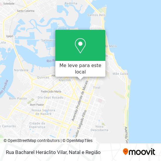 Rua Bacharel Heráclito Vilar mapa
