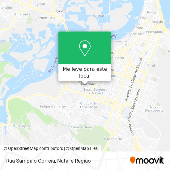 Rua Sampaio Correia mapa