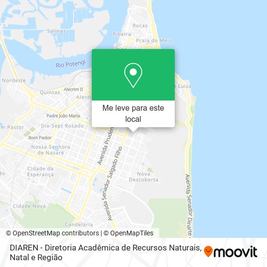 DIAREN - Diretoria Acadêmica de Recursos Naturais mapa