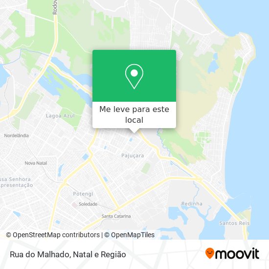 Rua do Malhado mapa