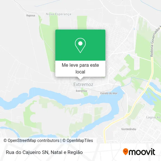 Rua do Cajueiro SN mapa