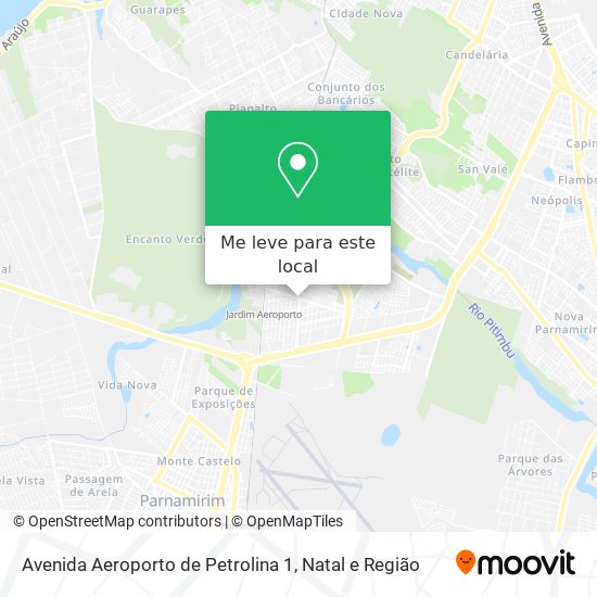 Avenida Aeroporto de Petrolina 1 mapa