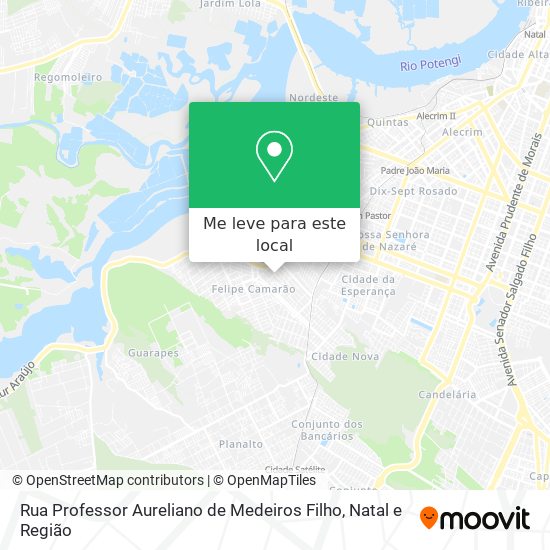 Rua Professor Aureliano de Medeiros Filho mapa