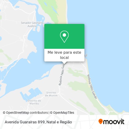 Avenida Guaraíras 899 mapa