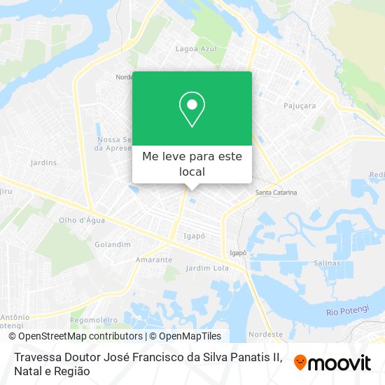 Travessa Doutor José Francisco da Silva Panatis II mapa