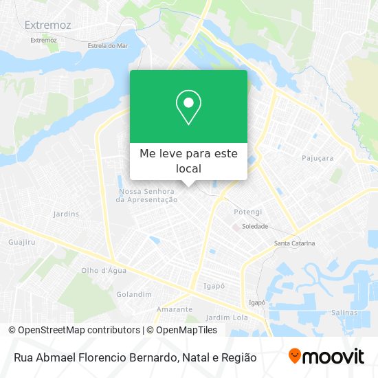 Rua Abmael Florencio Bernardo mapa