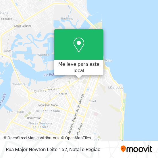 Rua Major Newton Leite 162 mapa