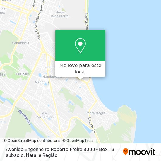Avenida Engenheiro Roberto Freire 8000 - Box 13 subsolo mapa