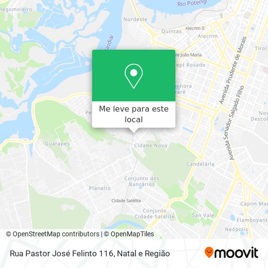 Rua Pastor José Felinto 116 mapa