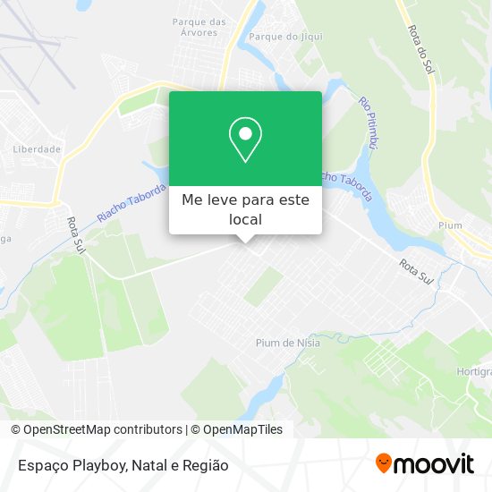 Espaço Playboy mapa