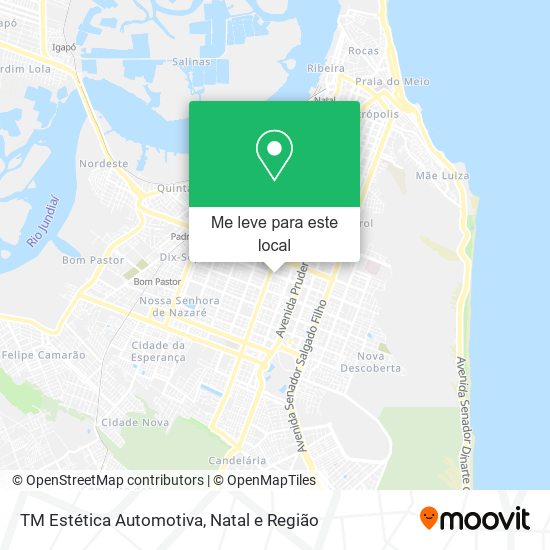 TM Estética Automotiva mapa