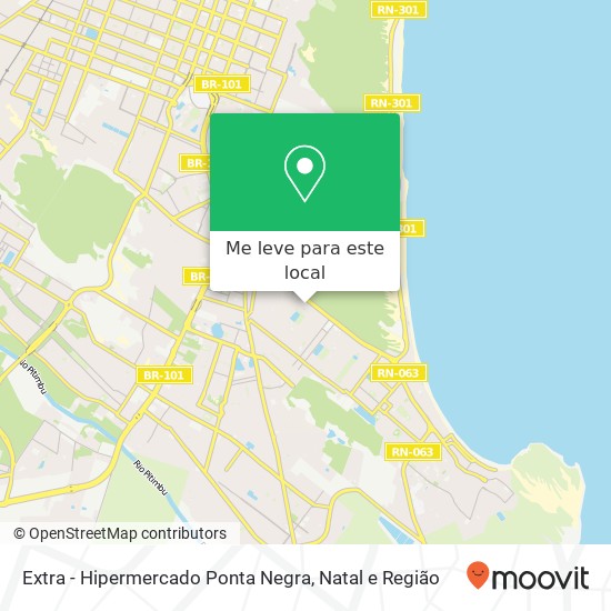 Extra - Hipermercado Ponta Negra mapa