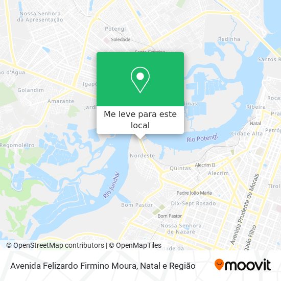 Avenida Felizardo Firmino Moura mapa