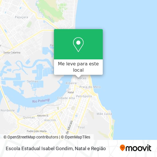 Escola Estadual Isabel Gondim mapa