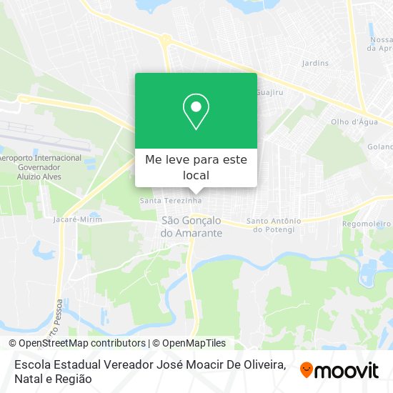 Escola Estadual Vereador José Moacir De Oliveira mapa