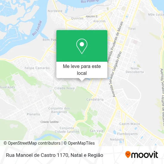 Rua Manoel de Castro 1170 mapa