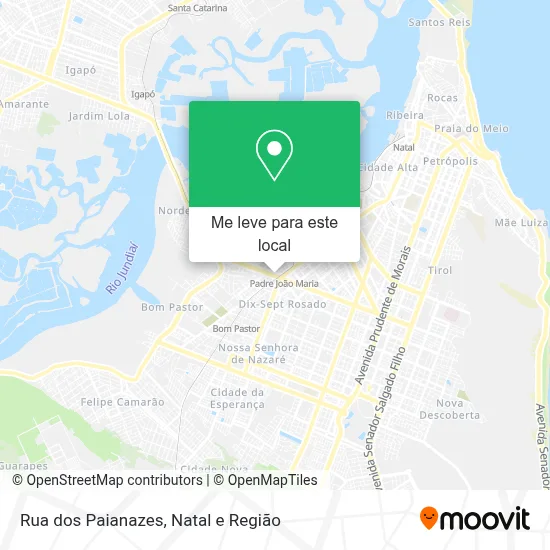 Rua dos Paianazes mapa