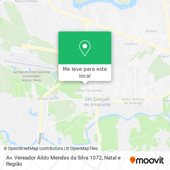 Av. Vereador Aildo Mendes da Silva 1072 mapa