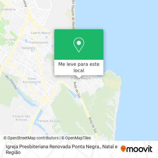 Igreja Presbiteriana Renovada Ponta Negra. mapa