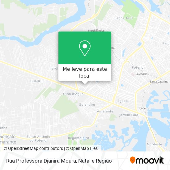 Rua Professora Djanira Moura mapa