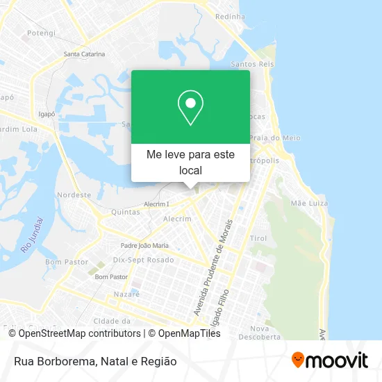 Rua Borborema mapa