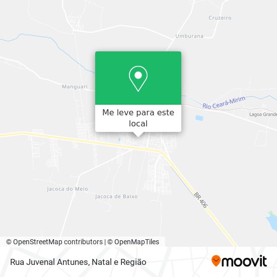 Rua Juvenal Antunes mapa