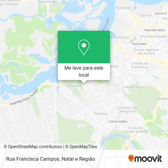 Rua Francisca Campos mapa