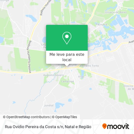 Rua Ovídio Pereira da Costa s / n mapa